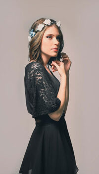 вечернее кружевное платье