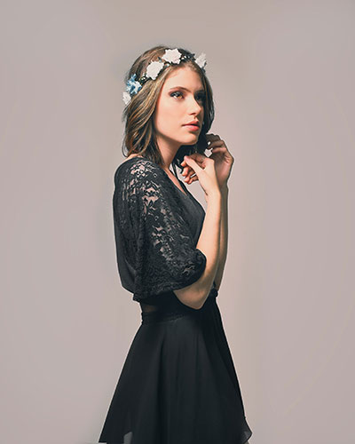 вечернее кружевное платье