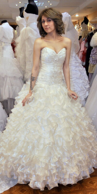 Пышное свадебное платье Жизель
