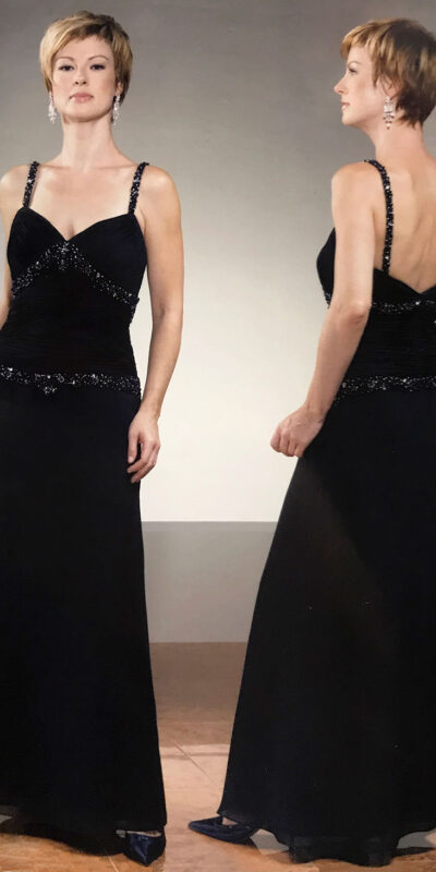 Чёрное вечернее платье Lucretia