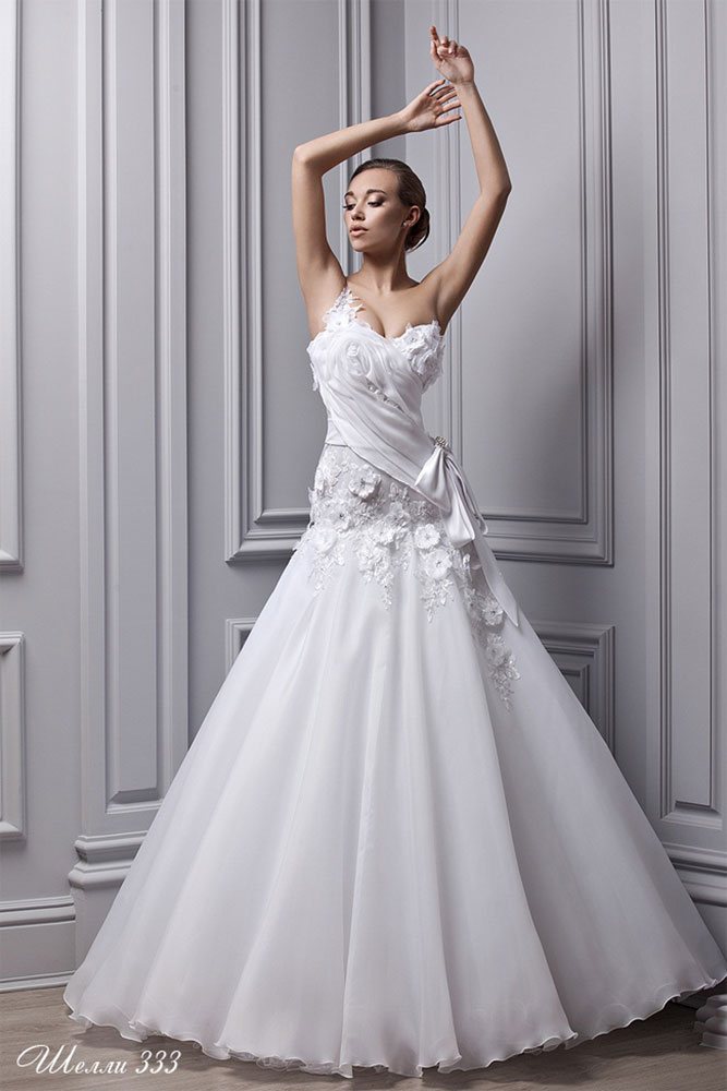 Свадебное платье А-силуэта Шелли