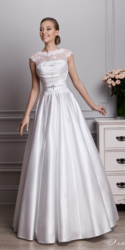 Атласное свадебное платье Эллен