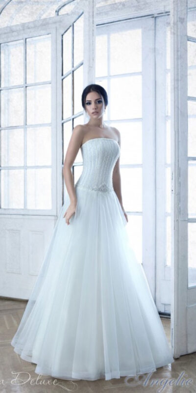 Свадебное платье А-силуэта Ангелик