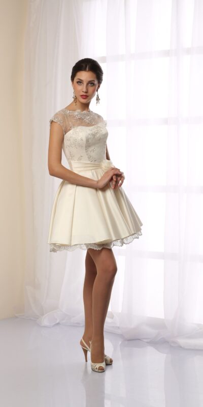 Короткое свадебное платье Бритта