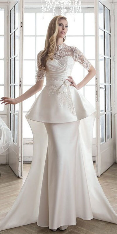 Атласное свадебное платье Кэнди