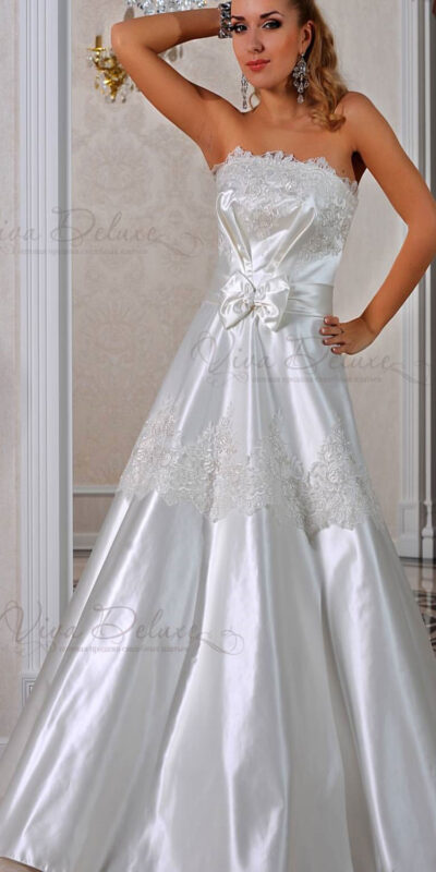 Атласное свадебное платье Юлия