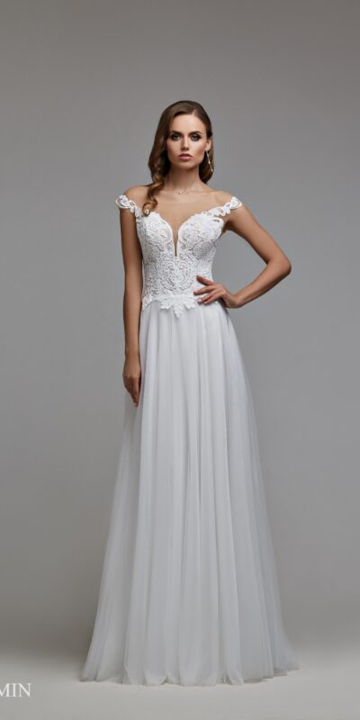 Прямое свадебное платье ЖасминDeLuxe