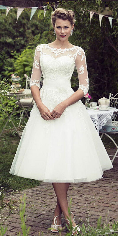 Свадебные платья миди