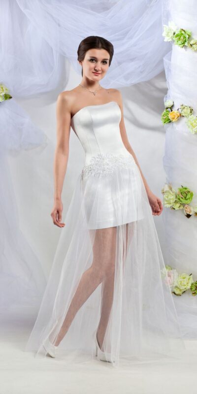 Короткое свадебное платье Полли
