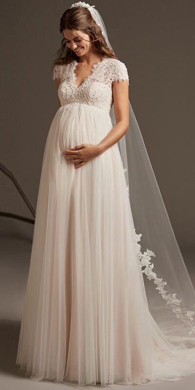 Свадебное платье для беременных Розабель