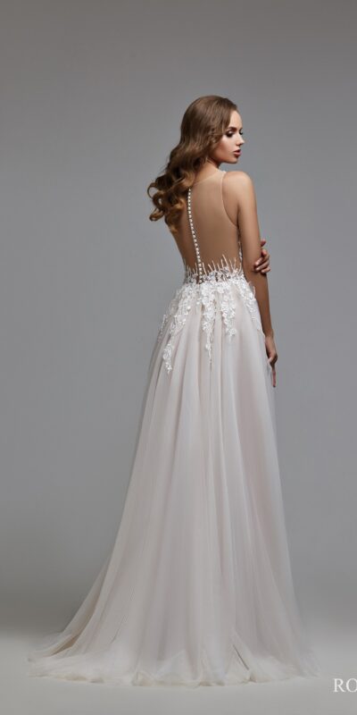 Свадебное платье с открытой спиной Rossa