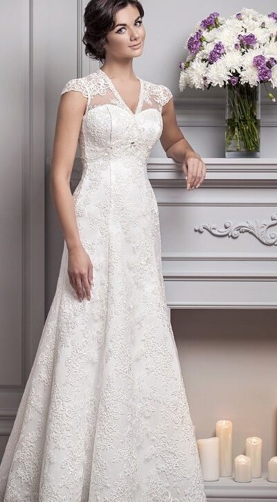 Кружевное свадебное платье СтефаниDeluxe