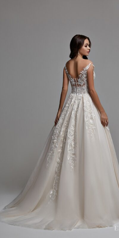 Свадебное платье Эрун спинка